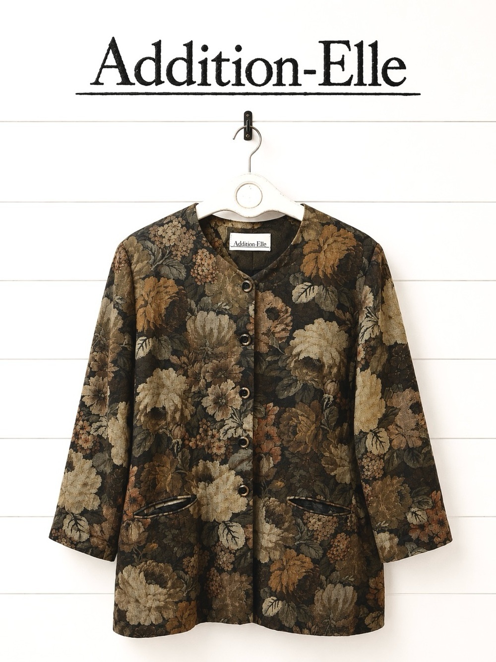 ADDITION ELLE Floral Tapestry Jacket Size 18